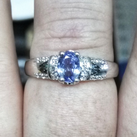 Jewelry - Tanzanite - Blue Diamond - Topaz Ring